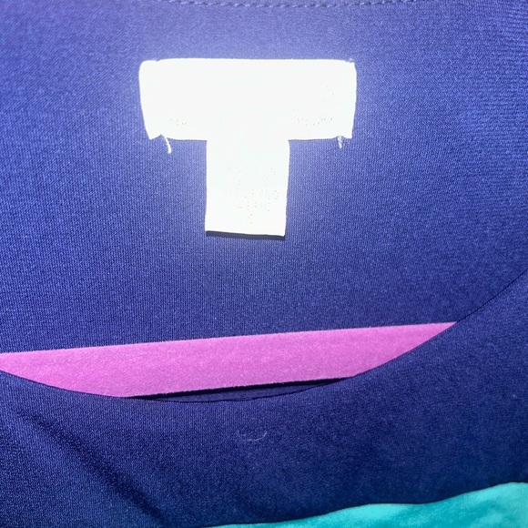 Maternity Blue Ruched Sheath Mini Dress - Picture 3 of 6